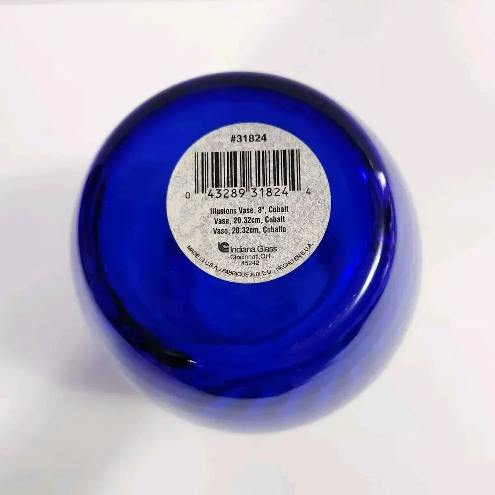 Vtg Illusions Cobalt Blue 8